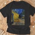 夜のカフェテラス ゴッホ 名画 レトロ Tシャツ 高齢者への贈り物
