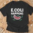 大腸菌で起こる細菌微生物学細菌学 Tシャツ 高齢者への贈り物