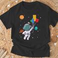 宇宙飛行士とレゴバルーンの冒険 Tシャツ 高齢者への贈り物