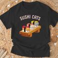 寿司猫 まぐろ 酒たまご Tシャツ 高齢者への贈り物