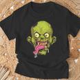 怖いゾンビtシャツハロウィンボーイズキッズフェイスゾンビ Tシャツ 高齢者への贈り物