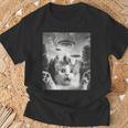 怖い猫 エイリアン Ufo 宇宙愛好家 面白い Tシャツ 高齢者への贈り物