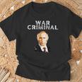 戦争犯罪者プーチン反ウラジミールプーチン Tシャツ 高齢者への贈り物