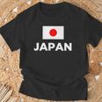 日の丸国旗 Japan ホワイト 【両面プリント】 Tシャツ 高齢者への贈り物