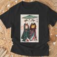 日本の伝統芸者 絵画 アート 水彩 お土産 Tシャツ 高齢者への贈り物