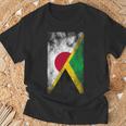 日本ジャマイカの国旗 ジャマイカ。 Tシャツ 高齢者への贈り物