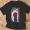 日本タイ国旗 日本語タイ Tシャツ 高齢者への贈り物