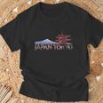 日本東京 富士山 赤 チュレイト パゴダ お土産 Tシャツ 高齢者への贈り物