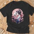 日本美術 浮世絵 アニメ 芸者 桜 富士山 Tシャツ 高齢者への贈り物