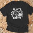 植物 犬 コーヒー おもしろ ガーデニング 犬好き ギフト Tシャツ 高齢者への贈り物