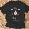 楽しいプログラミングpython Javascript Cコーディング Tシャツ 高齢者への贈り物