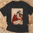歌舞伎 役者 市川 團十郎 暫 しばらく勝川 春好江戸時代 役者絵 Tシャツ 高齢者への贈り物