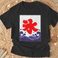 氷 のれん 夏（氷屋 かき氷）お祭り 夜店 漢字 文字 昭和レトロ 和柄 かわいい イラスト Tシャツ 高齢者への贈り物