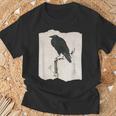河鍋暁斎のカラス 浮世絵 日本画 日本文化 烏 Tシャツ 高齢者への贈り物
