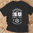 浅草 東京 日本 漢字 浅草 東京土産 Tシャツ 高齢者への贈り物