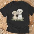 犬 トイプードル かわいい いぬ 子犬 ペット おもしろ 動物 イラスト Tシャツ 高齢者への贈り物