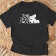 犬の顔のデザイン The Dog Face Tシャツ 高齢者への贈り物
