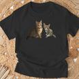 猫のルルとララ Tシャツ 高齢者への贈り物