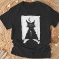 猫の夜の儀式 猫のウルタル・キム・ホルム アート Cat Night Ulthar Ritual Kim Holm Tシャツ 高齢者への贈り物