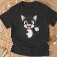 男の子と女の子のための素晴らしい猫のカップ衣装。 Tシャツ 高齢者への贈り物