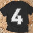 番号4 Fourports アスレチック チーム ジャージー バーシティ ユニフォーム Tシャツ 高齢者への贈り物