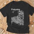 福岡ジャパン クラシック シティ マップ グラフィック Tシャツ 高齢者への贈り物