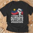 私はドゥテルテを支持します。私は何の理由もなくフィリピン人ではありません-無料prrd Tシャツ 高齢者への贈り物