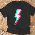 稲妻デザイン キッズ 男の子 女の子 女性 男性 グラフィック Tシャツ 高齢者への贈り物