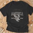 米国 アメリカン イーグル アメリカ国旗 パトリオット Usa メンズ ホワイト Tシャツ 高齢者への贈り物