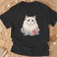 美しいラグドール猫 Tシャツ 高齢者への贈り物