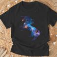 美的シルエット 夢のような宇宙 銀河 ユニコーン Tシャツ 高齢者への贈り物