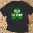 聖パトリックデー 面白いギフト Kiss Me I'm Mexican Tシャツ 高齢者への贈り物
