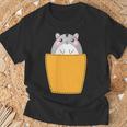 胸ポケットにハムスター Tシャツ 高齢者への贈り物