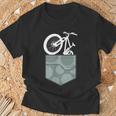 自転車チェストポケットバッグ 迷彩柄 マウンテンバイクギフト Tシャツ 高齢者への贈り物