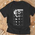視力検査 おもしろ デザイン リス Tシャツ 高齢者への贈り物