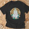 観音菩薩 観音陰仏教 アジアン仏教 Tシャツ 高齢者への贈り物