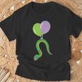 誕生日バルーン付き蛇 Tシャツ 高齢者への贈り物
