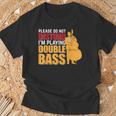 邪魔しないでください私はコントラバス奏者です Tシャツ 高齢者への贈り物