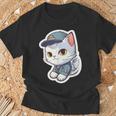 郵便配達員、Dps 配達員の猫を削除 Tシャツ 高齢者への贈り物