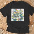 開花した外観のためのかなり新しい成長スタイル Tシャツ 高齢者への贈り物