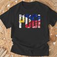 陽気なポギ タガログ語 ピノイ ステートメント フィリピン国旗 Tシャツ 高齢者への贈り物