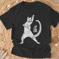 陽気な猫 太極拳ポーズ 格闘技 陰陽バランス Tシャツ 高齢者への贈り物