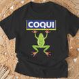 面白い コキ カエル 食べ物 プエルトリコ ゴヤ ラテン コミダ ボリクア Tシャツ 高齢者への贈り物