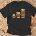 面白い バーグ バーガー バージェスト バーガー ハンバーガー チーズバーガー Tシャツ 高齢者への贈り物