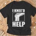 面白いacl膝手術 I Kneed Help 膝半月板ギフト Tシャツ 高齢者への贈り物