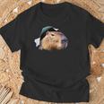 面白いtシャツ カピバラ メンズ げっ歯類 グッズ かわいい おもしろ 面白い 服 ネタ 動物 Tシャツ 高齢者への贈り物