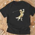 面白いtシャツ ゴールデンレトリバー ゴルフ イヌ メンズ グッズ かわいい おもしろ 面白い 服 ネタ Tシャツ 高齢者への贈り物