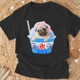 面白いtシャツ パグ かき氷 イヌ メンズ 犬好き グッズ かわいい おもしろ 面白い 服 ネタ 夏 Tシャツ 高齢者への贈り物