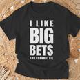面白いカジノギャンブル大きな賭けが好き Tシャツ 高齢者への贈り物