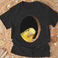 面白いセキセイインコ イエロー セキセイインコ ペット 鳥好きのギフト Tシャツ 高齢者への贈り物